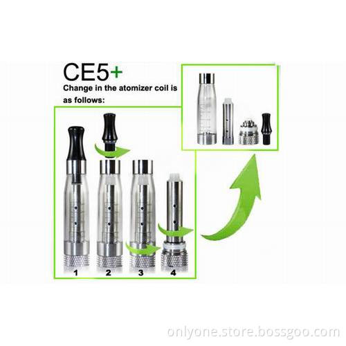 Replaceable 1.6ml CE5+ Atomizer in Stock